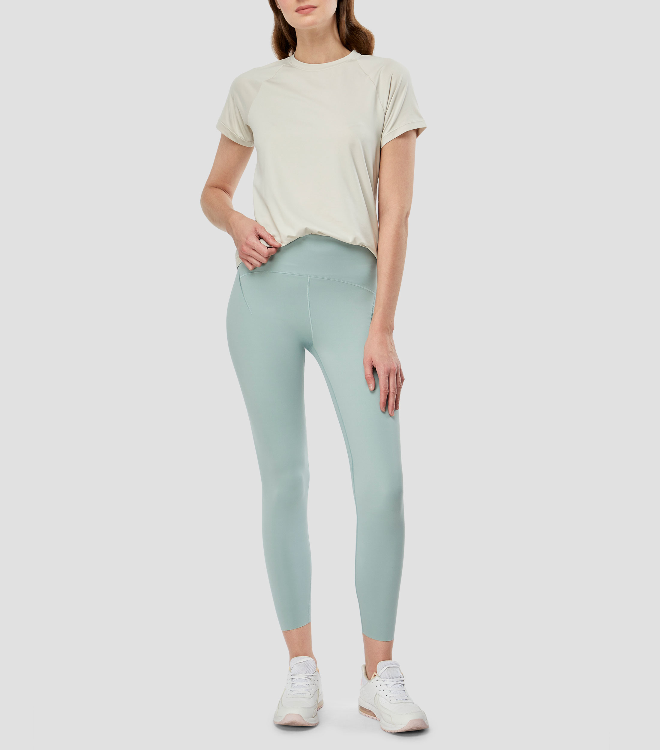 Leggings para entrenamiento liso Mujer